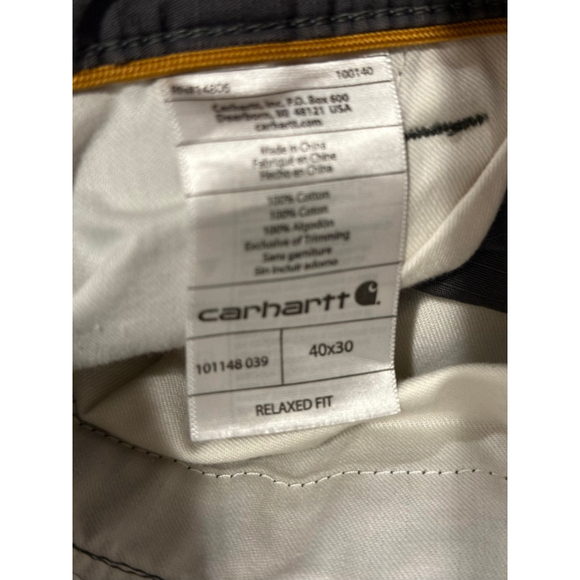 Carhartt Force Relaxed Fit Ripstop Cargo Pants Men’s 40x30 Gray Work Utility - Picture 8 of 8